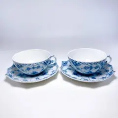 ロイヤルコペンハーゲン ブルーフルーテッド ハーフレース シュガー