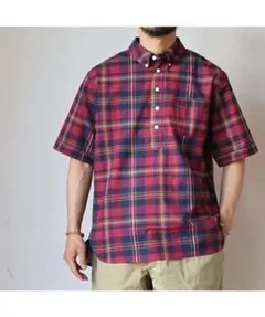 EEL Products イール プロダクツ ヒマワリシャツ レッドマドラス　Mのサムネイル