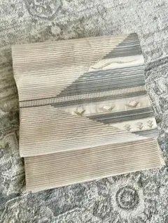 上品で涼しげな絽の帯　ベージュ系のサムネイル