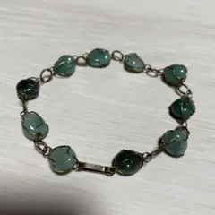 インド翡翠　アンティークブレスレット
