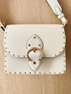 COACH コーチ 3way ショルダーバッグ スタッズ 極美品 ホワイト