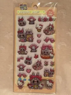 【大人気】キティ labubuぷっくりシール♡ボンボン ドロップ シール らぶぶ