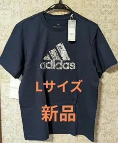 adidas ネイビー Lサイズ Tシャツ 新品