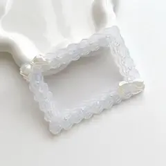 ホイップデコ 硬質ケース トレカケース B8 推し活 横向き 横型 白 クリア