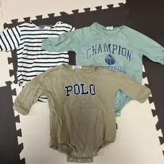 おまとめ POLO Babyロンパース3点セット