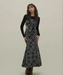 Juni check dress andmary