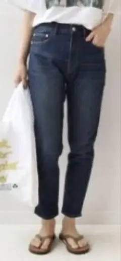 ストレートデニムパンツ インディゴブルーのサムネイル