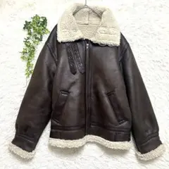 【極美品】Ungrid フェイクムートンボアブルゾン ブラウン M 人気シリーズ