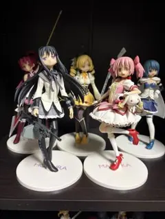 魔法少女まどか☆マギカ フィギュア台座 5点セット ダイヤ クリスタル