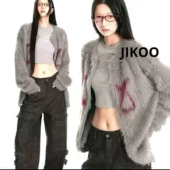 ♡極美品♡JIKOO Knit Fuzzy Soft Cardigan Y2K