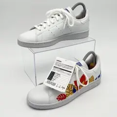 新品級 アディダス スタンスミス 高橋理子 コラボ 花柄 白 22.5cm