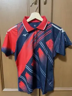 Mizuno テニス ポロシャツ 赤青