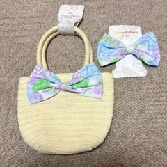 アメリカ　トミーバハマ　アジサイ　トートバッグ　ヘアピン　2点セット