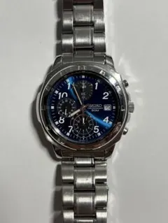 SEIKO セイコー クロノグラフ 7T92-0OA0 ブルー文字盤