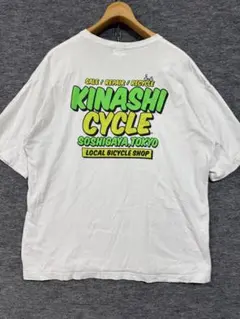木梨サイクル バッグプリント tシャツ ロゴ コットン 白 Lのサムネイル