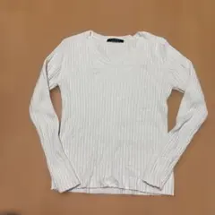 INGNI 長袖 リブニット ホワイト