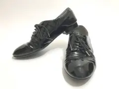 リーガル REGAL パンプス エナメル レースアップ 23cm ブラック 黒系