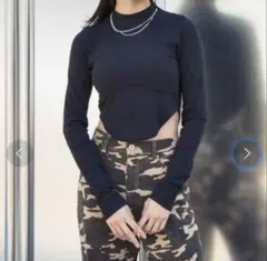 ANAP カップ付きトップス ブラック