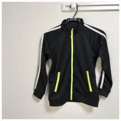 Street Outfit キッズジャージ 黒 蛍光イエロー　ジャージ　140