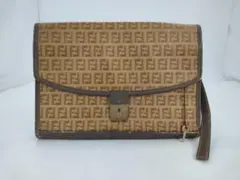 FENDI FFロゴ クラッチバッグ ベージュ セカンドバッグ