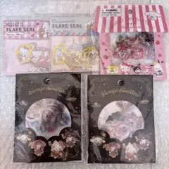 サンリオキャラクターズ　フレークシール　5点セット