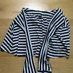 ピンクラテ　ストライプスカート S/160 キュロットタイプ