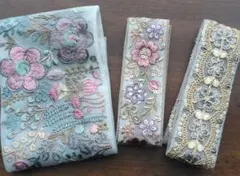 インド刺繍リボン 計1.5m　87