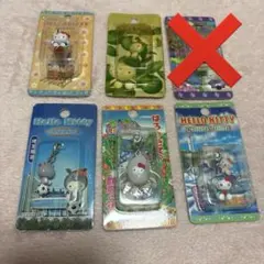 め*日様 ハローキティ 福島デザイン ストラップ 5個セット