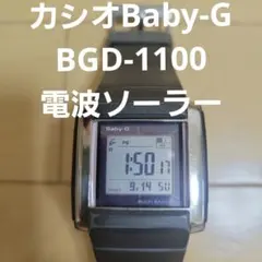 CASIO Baby-G BGD-1100 電波ソーラー腕時計 スクエア レア品