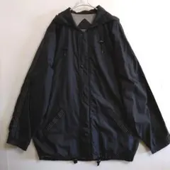 7　WESTERN　コーチジャケット　M　黒　紺　フード付き　US古着