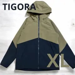 美品 TIGORA プロテクトジャケット マウンテンパーカ メンズ XL 茶系