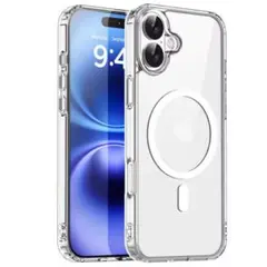 iPhone17ケース MagSafe対応 クリアケース 透明 ドットなし