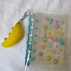 シール帳　クリア　透明　A7 バインダー　リフィル付き　平成リバイバル　新品