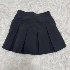 ダークグレー プリーツスカート
