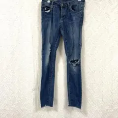 アーティクルズオブソサエティ カットオフ デニムパンツ M 青 綿 デイリーのサムネイル