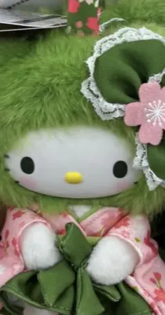 ③新品 サンリオ ファインフェイスミニ ハローキティ 抹茶ベア