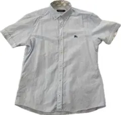 BURBERRY BLACK LABEL ライトブルーシャツ M相当