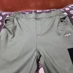 値下げします！FILA オリーブグリーン スポーツパンツ LL