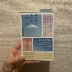 風に舞いあがるビニールシート