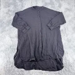 『patterntorso』パターントルソ　シャツワンピース　クルーネック　長袖