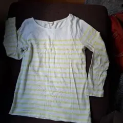 GREEN LABEL RELAXING ストライプ長袖Tシャツ 38