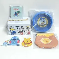 【6点セット】ディズニーストア ノベルティ ドナルド プーさん スティッチほか