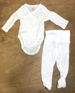 010 H&M セットアップ 白 新生児コーデ