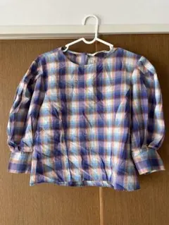 ZARA WOMAN チェック柄 五分袖シャツ