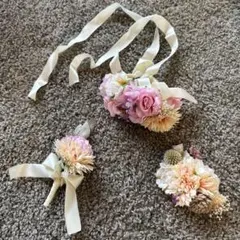 ブーケ　リストブーケ　ブートニア　ヘアアクセ　ウエディング