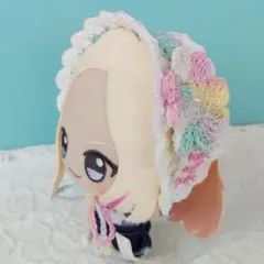10㎝ ちびぐるみ にじぱぺっと にじぱぺ ぬい服 桜ボンネット リボン
