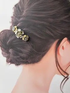 花モチーフ ヘアゴムパーツ