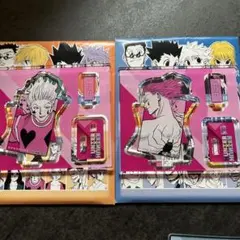 HUNTER×HUNTER ヒソカ アクリルスタンド 缶バッジ ラバーコースター