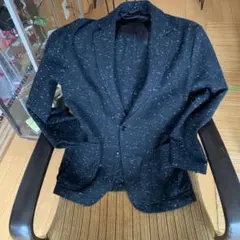 asos エイソス ジャケット ラメ メンズ ネイビー 0413 - メルカリ