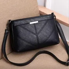 残り1点⚠️ZARAジャンル 海外ブランド 黒シンプル ショルダーバッグ 多機能